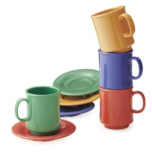 284-TM1308MIX 8 oz Plastic Coffee Mug, Assorted Colors