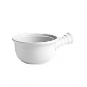 706-HL11920ABWA 10 oz Round Soup Bowl w/ Side Handle - China, Bright White
