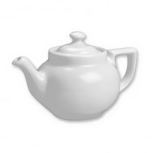 355-21WH 10 oz Boston Teapot - China, White