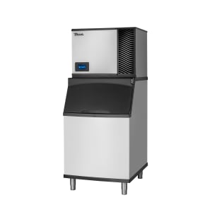 598-TCIM530TIB530 560 lb True Ice Series Half Cube Ice Machine w/ Bin - 450 lb Storage, Air Cooled, 115v