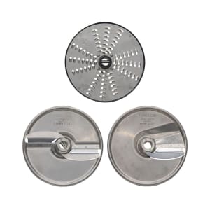 617-PLATE3PACKSS 3 Plate Pack W/ Wall Rack For FP100 Food Processor