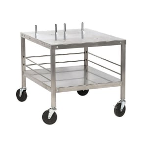 617-TABLEHWHL2012 27" Mixer Table w/ All Stainless Undershelf Base, Mobile, 32"D