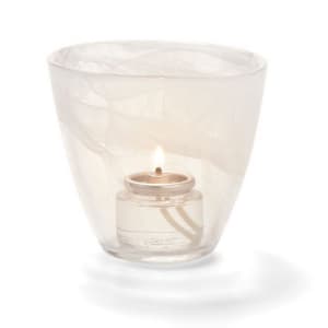 461-6806W Wysp Votive, 3 1/2" x 3 3/4", Glass, White