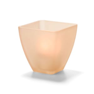 461-67SCA Votive Globe, Satin Crystal, Amber