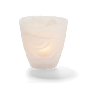 461-6817SC Wysp Votive, 3 1/2" x 3 3/4", Glass, Satin Crystal