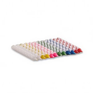 461-BDAS144PKS Birthday Candle w/ Spiral Stripe, 2 1/4 x 1/4", Wax, Assorted Colors