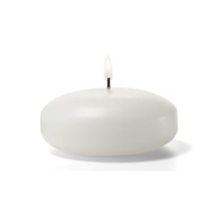 461-FC3W72 Floating Candle, 3 x 1 3/16", Wax, White