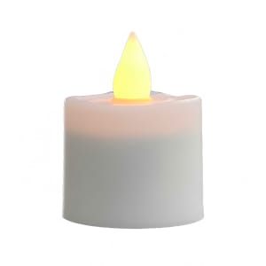 461-HFRPA 1 1/2" Round LED Flameless Votive Candle - 2 3/10" H, Amber Flame