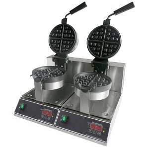 122-WMR7D Double Classic Belgian Waffle Maker w/ Cast Aluminum Grids, 2000W