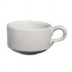 706-HL11400 13 oz Round Rolled Edge Soup Mug w/ Handle - China, Ivory