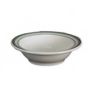 706-HL1661 4 oz Round Green Band Fruit Bowl - China, Ivory