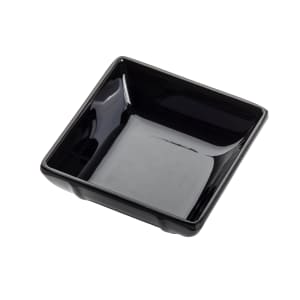 229-10316BK 2 1/2 oz Square Melamine Mini Bowl, Black
