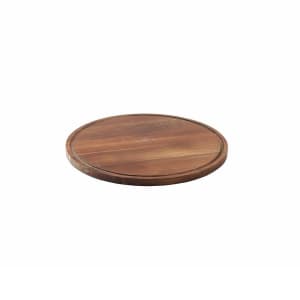 229-11440 12 1/2" Round Cake Plate - Acacia Wood