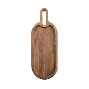 229-11523 Oblong Serving Paddle - 15 1/8" x 5 1/2", Acacia Wood