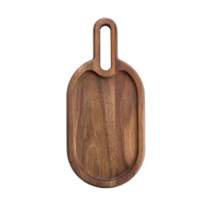 229-11522 Oblong Serving Paddle - 12" x 5 1/2", Acacia Wood