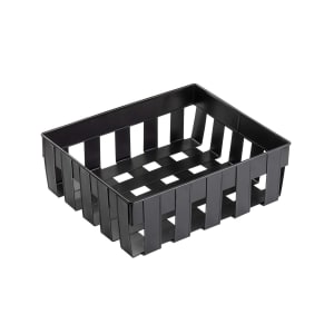 229-11694 Rectangular Basket - 10 1/4" x 6 1/2", Steel, Black
