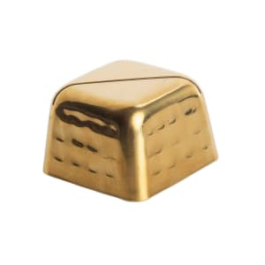 229-11576 2" Tabletop Menu Card Holder - Stainless Steel, Gold