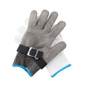 229-11739 Large Cut Resistant Glove - Stainless Steel, Gray w/ Blue Wrist Band