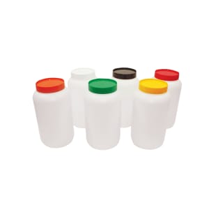 229-JC1064R Polyethylene Backup Unit w/ Red Color-Coded Cap, Half Gallon