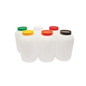 229-JC1128Y Polyethylene Backup Unit w/ Yellow Color-Coded Cap, Gallon Size