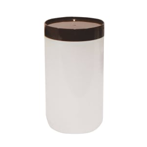 229-JC1032BR Polyethylene Backup Unit w/ Brown Color-Coded Cap, Quart Size