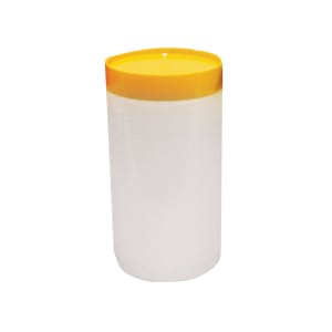 229-JC1032Y Polyethylene Backup Unit w/ Yellow Color-Coded Cap, Quart Size