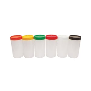 229-JC1032X Polyethylene Backup Unit w/ Orange Color-Coded Cap, Quart Size
