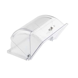 229-11688 Roll Top Cover for Half Size Gastronorm Crates - 13 1/4" x 10 7/8", Polycarbonate