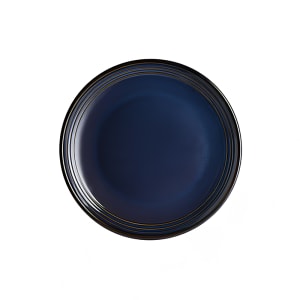 706-HL13069026 6 1/2" Round Flipside Plate - China, Indigo