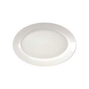 706-HL9586000 15 1/4" x 11" Oval Pristine Platter - China, White
