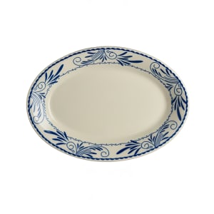 706-HL15241008 8 1/8" x 5 5/8" Oval Blue Mex Platter - China, Ivory