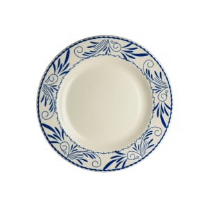 706-HL20941008 10 1/4" Round Blue Mex Plate - China, Ivory