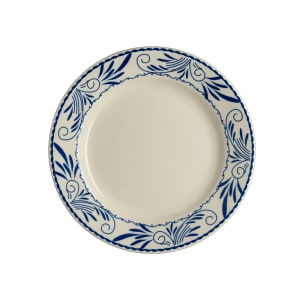 706-HL20241008 6 5/8" Round Blue Mex Plate - China, Ivory