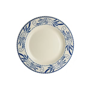706-HL20841008 11 1/8" Round Blue Mex Plate - China, Ivory