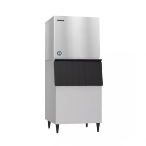440-KML500MWJB250 543 lb Crescent Cube Ice Machine w/ Bin - 250 lb Storage, Water Cooled, 115v