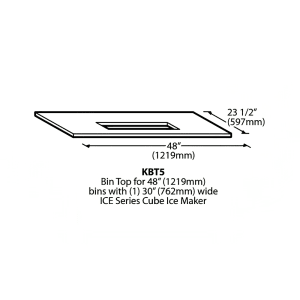 159-KBT5 Ice Bin Top for B100 Dispensers