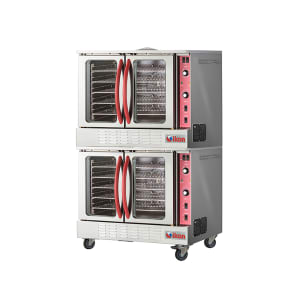 351-IECO22081 Double Full Size Electric Convection Oven - 20kW, 208v/1ph