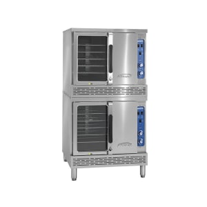 406-ICV2NG Double Full Size Natural Gas Convection Oven - 140,000 BTU 