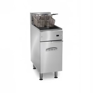406-IFS40E208 Electric Fryer - (1) 40 lb Vat, Floor Model, 208v/3ph