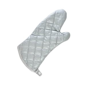 176-338S15 15" Conventional Oven Mitt - Cotton, Silver