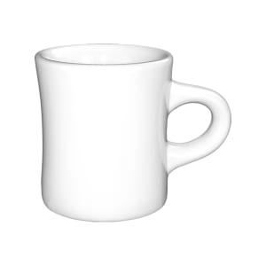 129-8224502 10 oz Diner Mug - Stoneware, European White