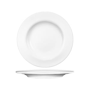 129-BL16 10 1/4" Round Bristol™ Plate - Porcelain, Bright White