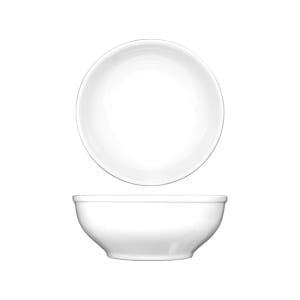129-BL18 21 oz Round Bristol™ Nappie/Oatmeal Bowl - Porcelain, Bright White