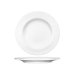 129-BL8 9 1/4" Round Bristol™ Plate - Porcelain, Bright White