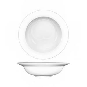 129-BL115 38 oz Round Bristol™ Pasta Bowl - Porcelain, Bright White