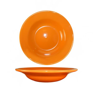 129-CA3O 12 oz Round Cancun™ Soup Bowl - Ceramic, Orange