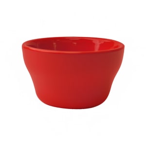 129-CA4CR 8 oz Round Cancun™ Bouillon Cup - Ceramic, Crimson Red
