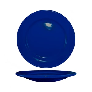 129-CA9CB 9 3/4" Round Cancun™ Plate - Ceramic, Cobalt Blue