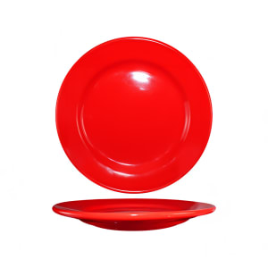 129-CA7CR 7 1/8" Round Cancun™ Plate - Ceramic, Crimson Red