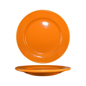 129-CA16O 10 1/4" Round Cancun™ Plate - Ceramic, Orange